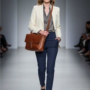 Chic Tan Leather Shoulder Bag